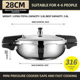 304 Stainless Steel Multifunctional Cooker - 8L Household Thickening Pressure Pot
