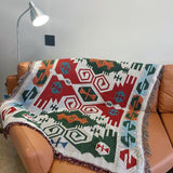 Scandinavian style sofa covers for all seasons, with a universal cover featuring plant and hybrid cat patterns, 1 piece