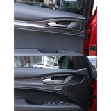 For Alfa Romeo Steio 2017 2018 2019 Dry Carbon Fiber Car Door Interior Handle Frame Trim Accessories