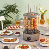 Household Electric Skewer Vertical Self-baking hine Barbecue Automatic Rotating less Grill