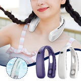 New Fan Portable Bladeless Hanging Neck 3000mAh Rechargeable Hand-free Air Cooler 5 Speed Mini Summer Sports Fans