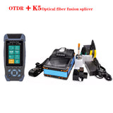 OTDR+ K5 splicer, fiber optic fusion splicer available in English French Spanish Russian Portuguese