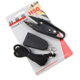 Professional Leather Thread Shears Handmade DIY Leather Carbon Steel Scissors Sewing Thread Clippers Cutter with Safety Sleeve