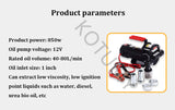 Diesel Electric 12V/24V High-power Self-priming Pump 40-80L/min Refueling hine