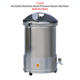 Portable Digital Display Automatic Control Sterilizer Anti-Dry Burning Function Dental Medical Autoclave