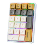 Multifunctional Knob Wired nical Keyboard,82 Keys 21keys,Full Key Hot-Swap,Cool Backlight,Bluetooth/2.4G/USB for PC Laptops