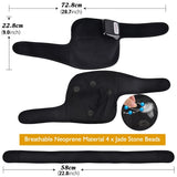 New Heat Therapy Kneepad Brace - Support Wrap with Vibration Massage. Knee Joint Pain Relief Treatment. Far Infrared Kneeler Massager.