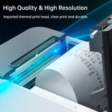 80mm Receipt ESC/POS Thermal Printer Desktop Direct Print USB+LAN Connection High Efficiency w/ Auto Cutter Large Paper