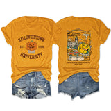 Loose Front And Rear Printed Short Sleeve