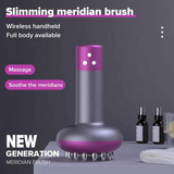 Multifunctional EMS Body Vibration Massage Machine Hot Compress Massage Brush Body Wireless Body Electric Massager