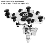 ESLNF Cellphone Aluminum Alloy Bike Mobile Phone Holder Bracket 360°Adjustable Installation Cycg Accessories