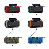 Hand Crank Radio Multifunctional Flashlight IPX5 Waterproof Bluetooth-compatible Household Phone Charger Orange