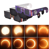 Paper Eclipse Random Color Anti-uv Protect Eyes Observation Solar Glasses for Direct Sun Viewing