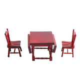 1/12 Handmade Folding Table With 2 Stool Mini Furniture House Decoration Dollhouse Miniature Accessories