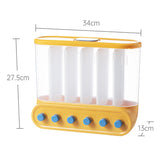 1Pcs Transparent Cereal Dispenser Household Rice Bucket Containers Food Storage Tank Kitchen Cans Dry Cereals Box
