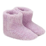 1 Pairs Winter USB Electric Heating for Women Men Comfortable Plush Foot Warmer Washable Heated Shoes Indoor Outdoor