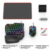 5 in 1 New Mobile Game Keyboard Mouse Gaming Set Single Converter Bluetooth-compatible 5.3 for Gamer Accessories