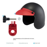 Rainproof Motorcycle SunShade Mini Cell Holder Hat Nylon Snowproof Riding Mobile Phone Helmet Umbrella