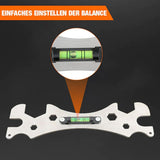 2 Piece Bathroom Multi-Function Wrench Scale Tool Kit Special Wrench Tool With Horizontal Shower Faucet Installation Silver
