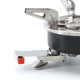 Portable Backpacking with Piezo Ignition Windproof Camp Stove Foldable Burner for Outdoor Camping Hiking Pic