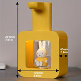 1pc Miffy Automatic Hand Soap Dispenser, Cute 400ml Rechargeable Automatic Foaming Hand Soap Dispenser, IPX5 Waterproof