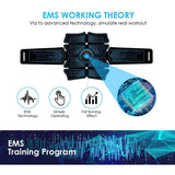 Intelligent EMS Abdominal Massager Muscle Stimulation Fat Burning Body Building USB Rechargeable Portable Lazy Fiess Equipment