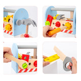 Take-Along Kit Pretend Play Tool Set Gift For Boy Or Girl Kids Educational DIY Wooden Nut Assembly Toys