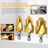 High Speed Steel Reamer Hexagonal Shank PPR Plastics Pipes Reaming Spigot Expander Practical Drill Bit Plumber's Tool