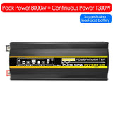 High-Power Pure Sine Wave Voltage Converter - DC 12V to 220V for Car and Home. Peak Powers: 8000W, 6000W, 4000W, 3000W. Solar Inverter