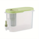 1pc, Large Capacity Cold Kettle with Faucet - Refrigerator Fruit Teapot for Beverages and Lemonade - Kitchen Accessory