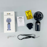 USB Rechargeable Small Pocket Handheld Long Lasting Desk air coolers LED Display Mini Portable 3 IN 1 Hand Fan