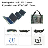 100W Solar Panel Folding Bag USB+DC Output Solars Charger Foldable Sola r Charging Device Outdoor Portable Power Supply