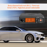 BJ-218 Automobile Mobile Radio Double Display Multi-modes Adjustable Programmable DC 12V/13.8V Two-Way Radios with Cooling Fan