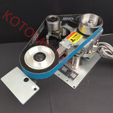 110V/220V Small Vertical And Horizontal Dual Use Belt Sander Polishing Grinding hine Fixed Angle Open V Brushles