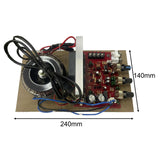 DIY Modified 200W Audio Power Amplifier - Aluminum Plate Stereo Digital Amplifier with USB for HiFi Speaker - US Plug