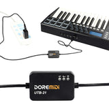 UTB-21 USB-to MIDI Adapter For Windows Mac iOS Android Bluetooth-compatible