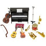 Miniature Set 12PcsMini Musical Instrument Model Dollhouse Decoration