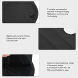 Black Waterproof Soft Apron Adult Bibs Long Clothing Protector Elderly dinner Feeding Bib Daily Necessities Wearable