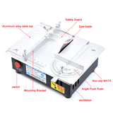 Mini Multifunctional Table Saw Electric Desktop Saws Small Household DIY Cutting Tool Woodworking Bench Lathe Cutter hine