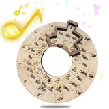 1PCS/2PCS/3PCS Music Instrument Wood Melody Maker of Fifths Circle Wooden Wheel and Musical Tool
