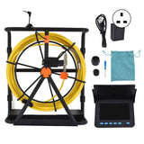 4.3inch Pipe Inspection Camera with 6 LED Lights IP68 Waterproof Plumbing Drain Endoscope Camera 100‑240V