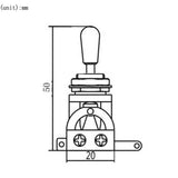 Pickup Toggle Switch Guitar Selector Musical 3 Way Instrument Replacement Parts for Music Lovers Playing Accessories