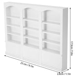 1/12 Scale Miniature Display Cabinet Dolls House Mini Furniture Glass Bookcase