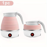 1pc 500ml Travel Electric Kettle Small Stainless Steel Portable Electric Kettle For Boiling Water Travel Tea Kettle Automatic