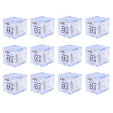 12Pcs Multi Color Flashing Glow In The Dark LED Light Ice Cube Glowinthedark For Drinking Party