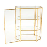 3-Tier Glass Makeup Organizer Jewelry Box Multifunction Display Case for Dressing Table Decoration Storage