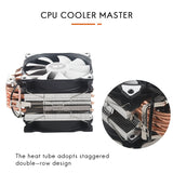SNOWMAN M-T6 4PIN CPU Cooler Master 6 Heatpipe Double Fans 12Cm Coog Fan LGA775 1151 115X 1366 Support AMD