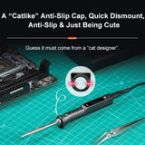 Intelligent Station Soldering Iron Two Power Supplying Mode 50-400 ℃ Temperature Regulation Dynamic Detection DC9-24V