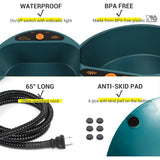 2.2L Pet Heated Water Bowl with Intellectual Temperature Control - For Dogs in Winter.