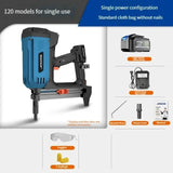 Cordless Gas Nailer for Door and Window Bracket Installation - Pneumatic Nail for Wood Fixing.